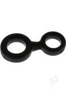 Oxballs 8-ball Silicone Cock And Ball Ring - Black