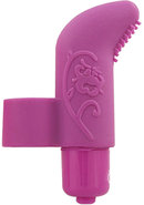 Play With Me Finger Vibe Silicone Vibrator - Purple