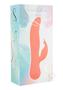 Swan The Blossom Swan Rechargeable Silicone Dual Action Rotate And Clitoral Vibrator - Orange